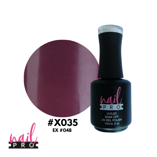 NAIL PRO Esmalte Permanente X035 (ex048) Mulberry mora