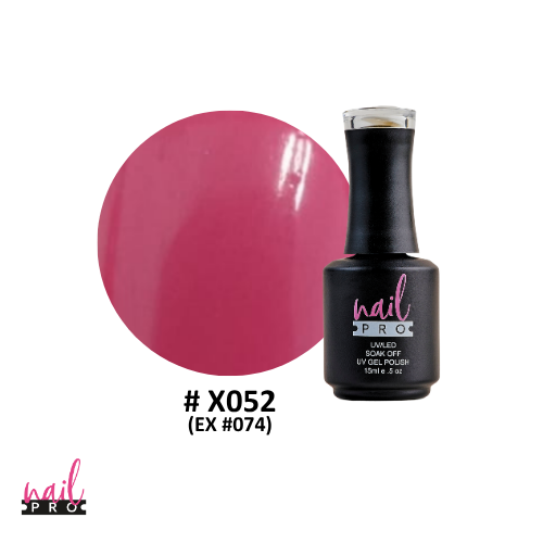 NAIL PRO Esmalte Permanente X052 (ex074) Fucsia Pastel