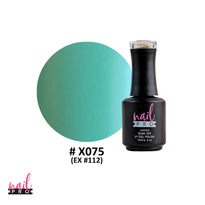 NAIL PRO Esmalte Permanente X075 (ex112) Verde Agua