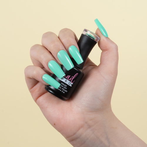 NAIL PRO Esmalte Permanente X075 (ex112) Verde Agua