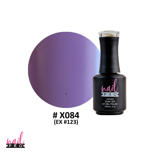 NAIL PRO Esmalte Permanente X084 (ex123) Morado Pastel