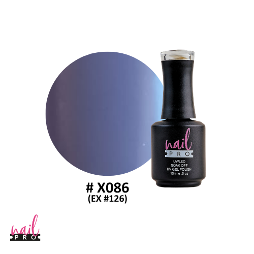 NAIL PRO Esmalte Permanente X086 (ex126) Morado Pálido