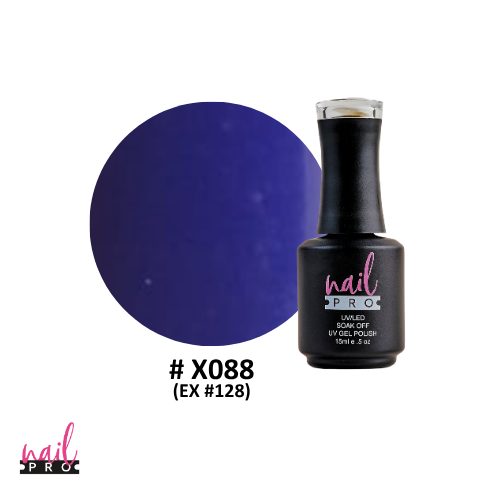 NAIL PRO Esmalte Permanente X088 (ex128) Morado Azulado