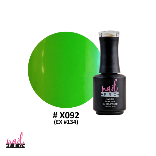 NAIL PRO Esmalte Permanente X092 (ex134) Verde Fluor
