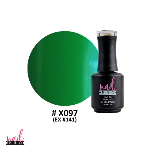 NAIL PRO Esmalte Permanente X097 (ex141) Verde hoja claro