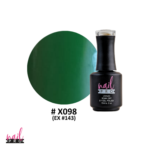 NAIL PRO Esmalte Permanente X098 (ex143) Verde Hoja