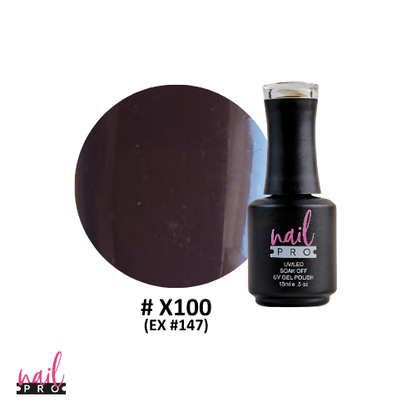 NAIL PRO Esmalte Permanente X100 (ex147) Burdeo Morado