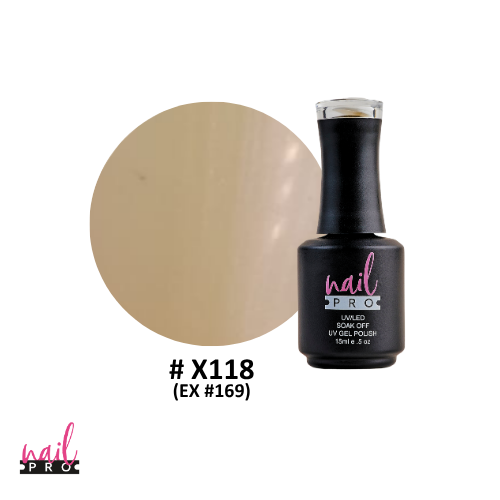 NAIL PRO Esmalte Permanente X118 (ex169) Nacarado