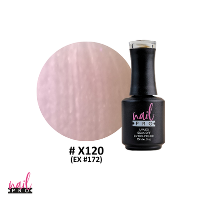 NAIL PRO Esmalte Permanente X120 (ex172) Rosa pálido perlado