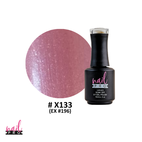 NAIL PRO Esmalte Permanente X133 (ex196) Rosado perlado