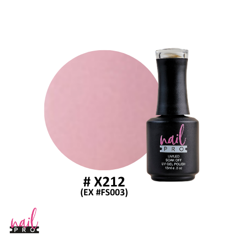 NAIL PRO Esmalte Permanente X212 (exFS003) Rosado Pastel