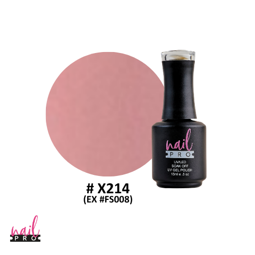 NAIL PRO Esmalte Permanente X214 (exFS008) Rosa Damasco Pastel