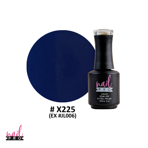 NAIL PRO Esmalte Permanente X225 (exJL006) Azul marino
