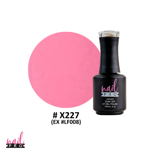 NAIL PRO Esmalte Permanente X227 (exLF008) Rosado Barbie intenso