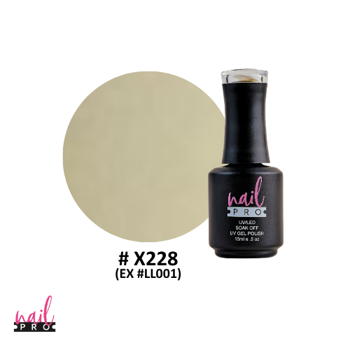 NAIL PRO Esmalte Permanente X228 (exLL001) Blanco amarillo