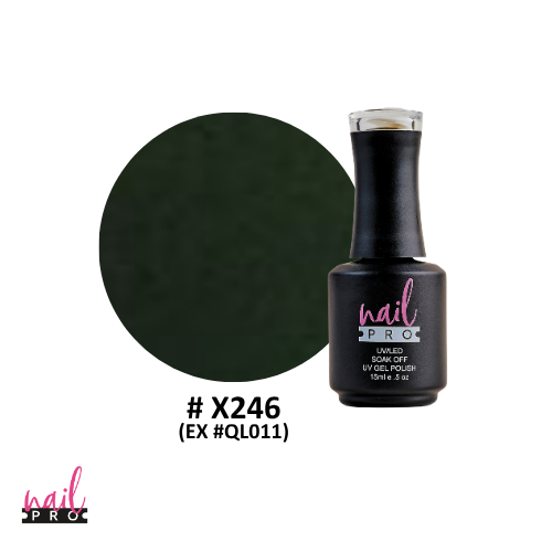 NAIL PRO Esmalte Permanente X246 (exQL011) Verde Pepinillo