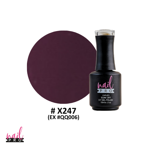 NAIL PRO Esmalte Permanente X247 (exQQ006) Morado Uva