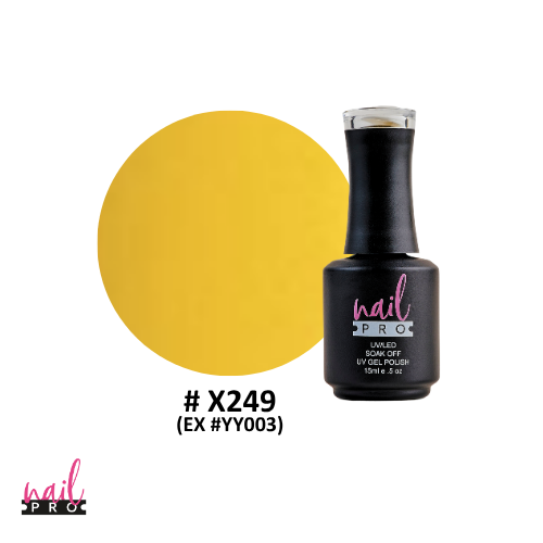 NAIL PRO Esmalte Permanente X249 (exYY003) Amarillo
