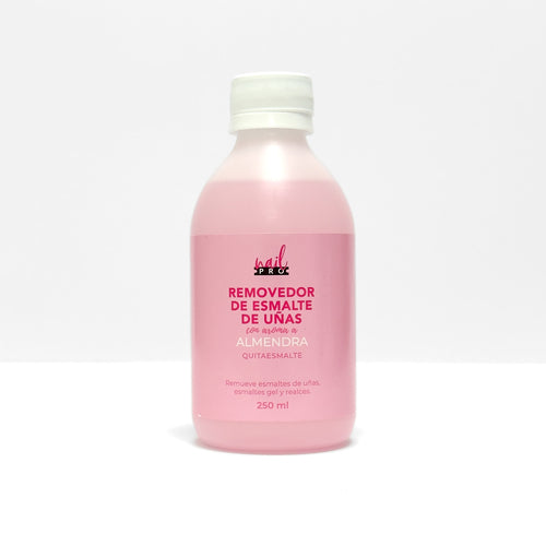 Removedor de Esmalte Almendra Nail Pro 250 ml – Tradicional y Sistemas Soak Off