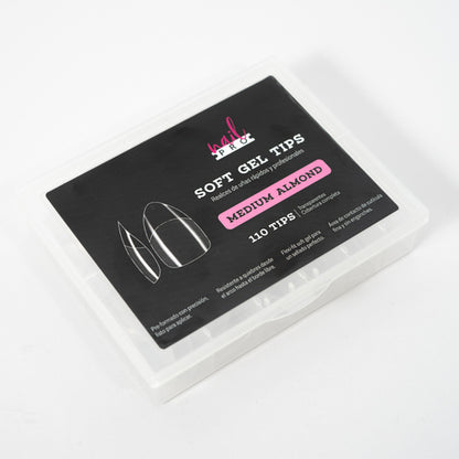NAIL PRO TIPS SOFT GEL MEDIUM ALMOND 110U (PRE-LIMADOS)