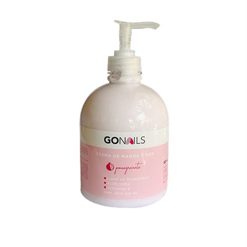 GO NAILS Crema de manos y pies 500ml  - Pomegranate