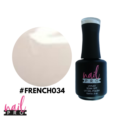 NAIL PRO Esmalte Permanente FRENCH034 Nude Lechoso