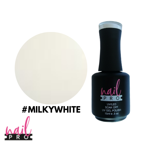 NAIL PRO Esmalte Permanente Milky White Traslucido