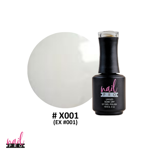 NAIL PRO Esmalte Permanente X001 (ex001) Blanco Tiza