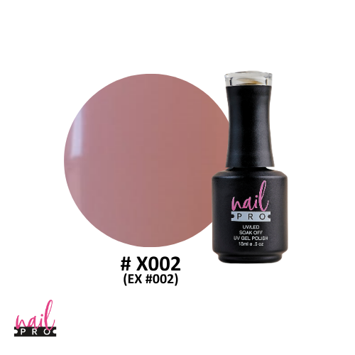 NAIL PRO Esmalte Permanente X002 (ex002)  Base de Francesa Rosa Claro Traslucido
