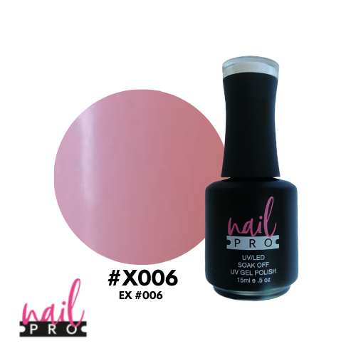 NAIL PRO Esmalte Permanente X006 (ex006) Rosado Claro