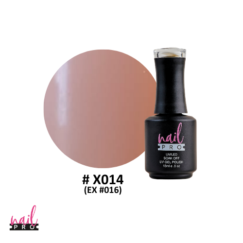 NAIL PRO Esmalte Permanente X014 (ex016) Color Piel Claro