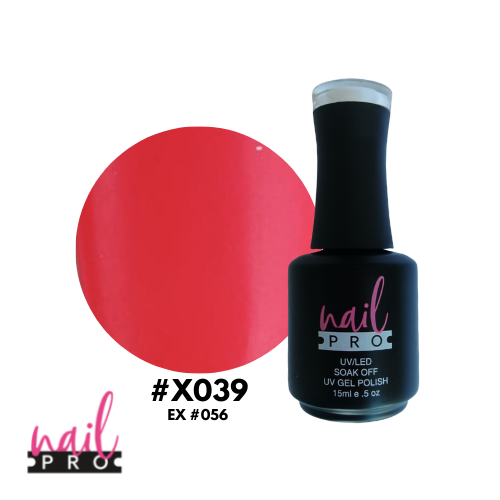 NAIL PRO Esmalte Permanente X039 (ex056) Coral Fluor