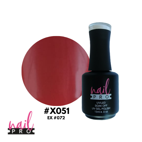 NAIL PRO Esmalte Permanente X051 (ex072) Ladrillo