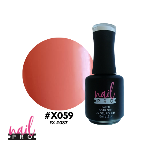 NAIL PRO Esmalte Permanente X059 (ex087) Damasco Pastel