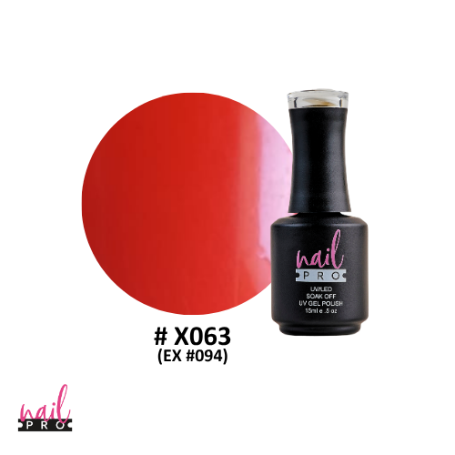 NAIL PRO Esmalte Permanente X063 (ex094) Naranjo Otoñal