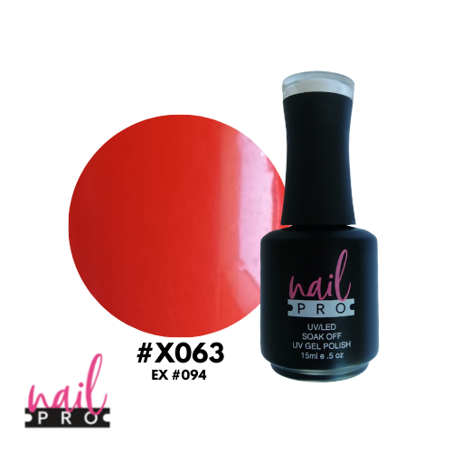 NAIL PRO Esmalte Permanente X063 (ex094) Naranjo Otoñal