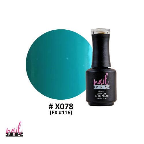 NAIL PRO Esmalte Permanente X078 (ex116) Turquesa