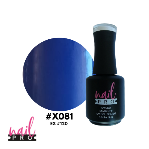 NAIL PRO Esmalte Permanente X081 (ex120) Azul