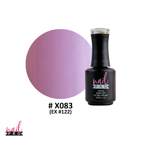 NAIL PRO Esmalte Permanente X083 (ex122) Lila Rosa claro