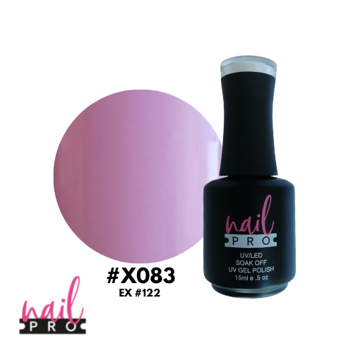 NAIL PRO Esmalte Permanente X083 (ex122) Lila Rosa claro