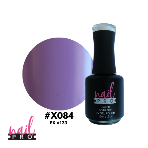 NAIL PRO Esmalte Permanente X084 (ex123) Morado Pastel