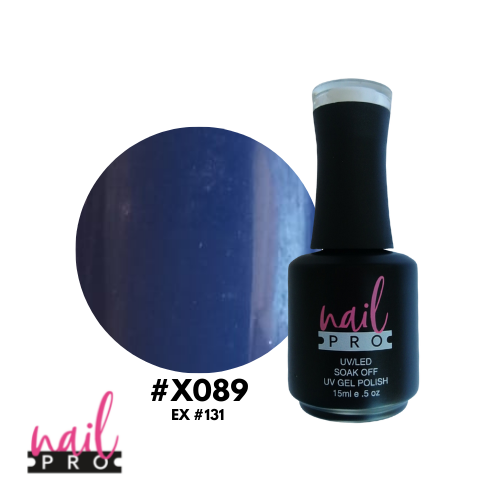 NAIL PRO Esmalte Permanente X089 (ex131) Azul Indigo