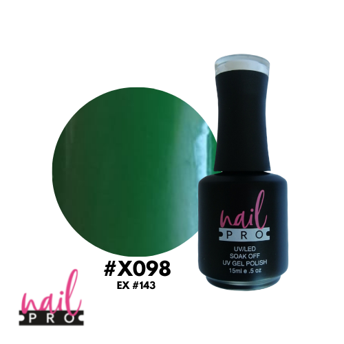 NAIL PRO Esmalte Permanente X098 (ex143) Verde Hoja