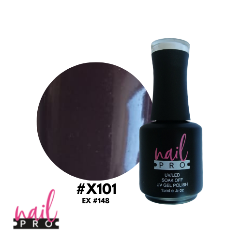 NAIL PRO Esmalte Permanente X101 (ex148) Burdeo Café