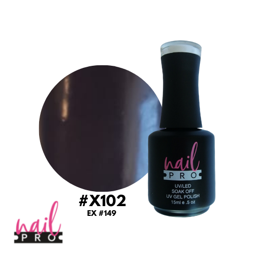 NAIL PRO Esmalte Permanente X102 (ex149) Café Burdeo