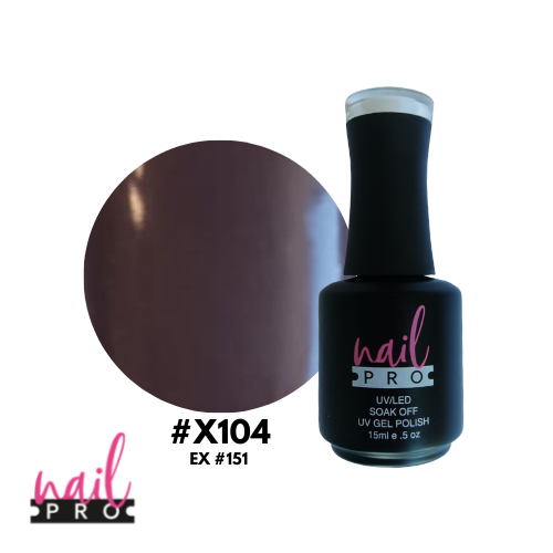 NAIL PRO Esmalte Permanente X104 (ex151) Café tronco oscuro