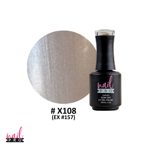 NAIL PRO Esmalte Permanente X108 (ex157) Blanco Perlado