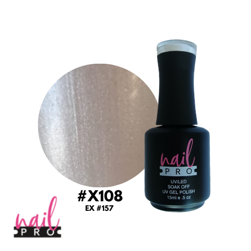 NAIL PRO Esmalte Permanente X108 (ex157) Blanco Perlado