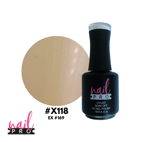 NAIL PRO Esmalte Permanente X118 (ex169) Nacarado