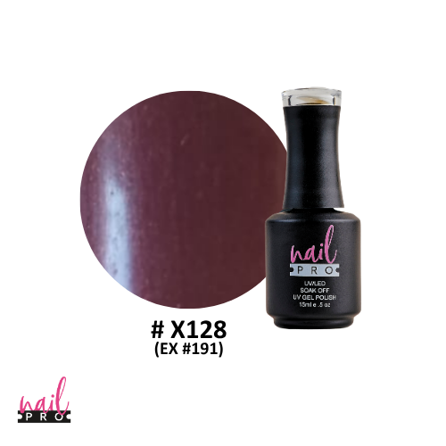 NAIL PRO Esmalte Permanente X128 (ex191) Seda Granate